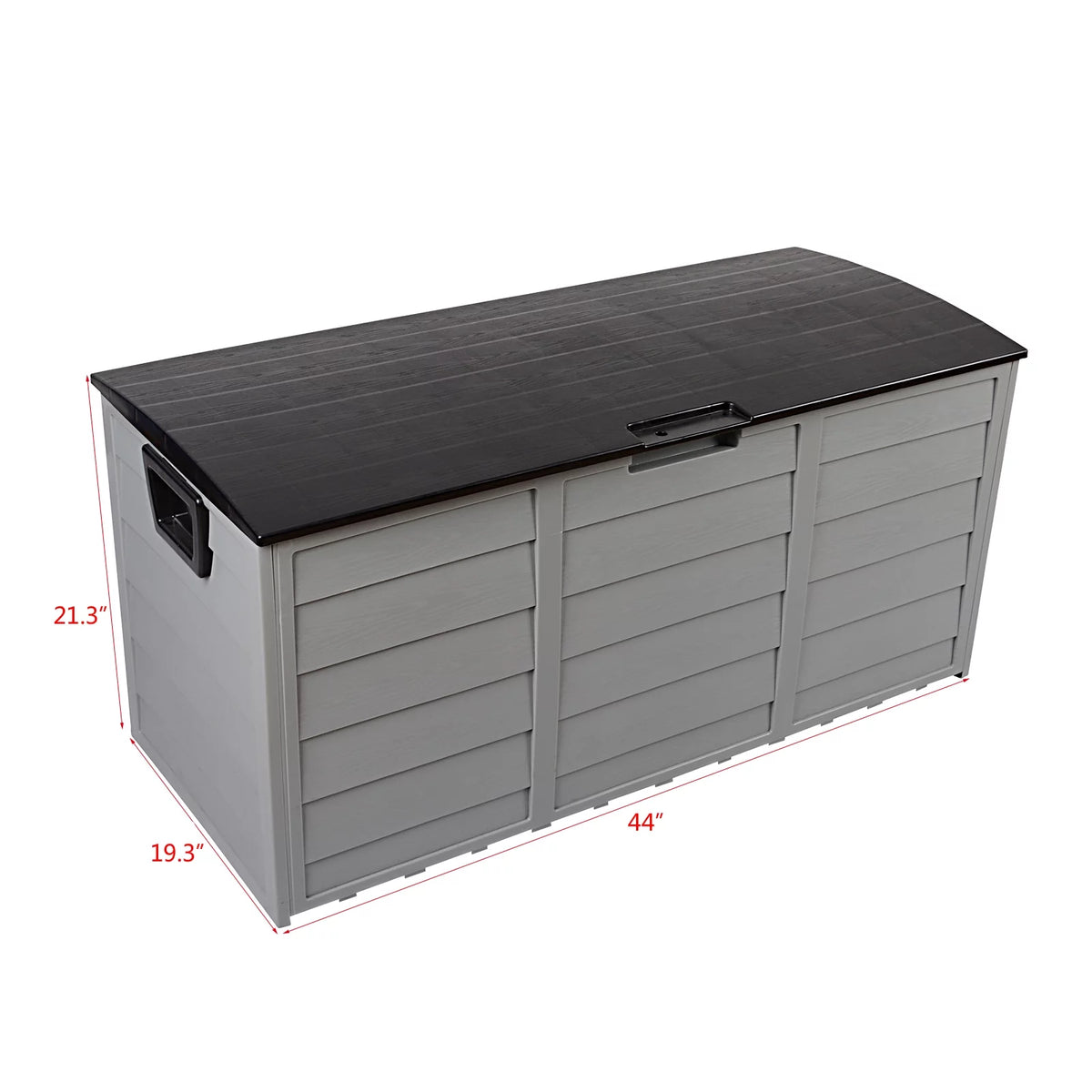 75 Gallon Black Resin Deck Box on Wheels S366541