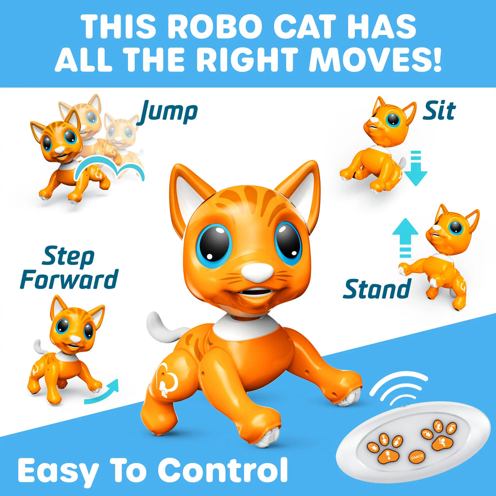 Robot Cat Toy with Hand Motion Gestures A58155