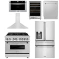 36 Dual Fuel Range, Range Hood, Refrigerator, Microwave Drawer, Dishwasher and Wine Cooler C1416