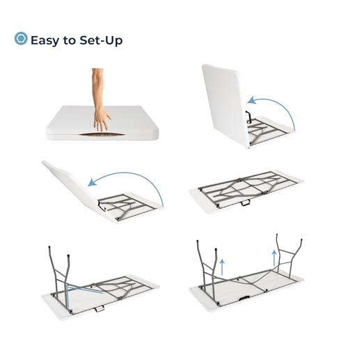 6ft Heavy Duty Folding Table with Carrying Handle T4533