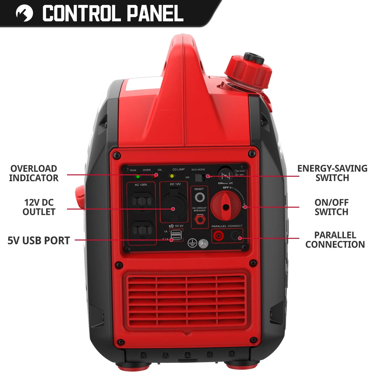 2500W Portable Inverter Gas Generator D41970
