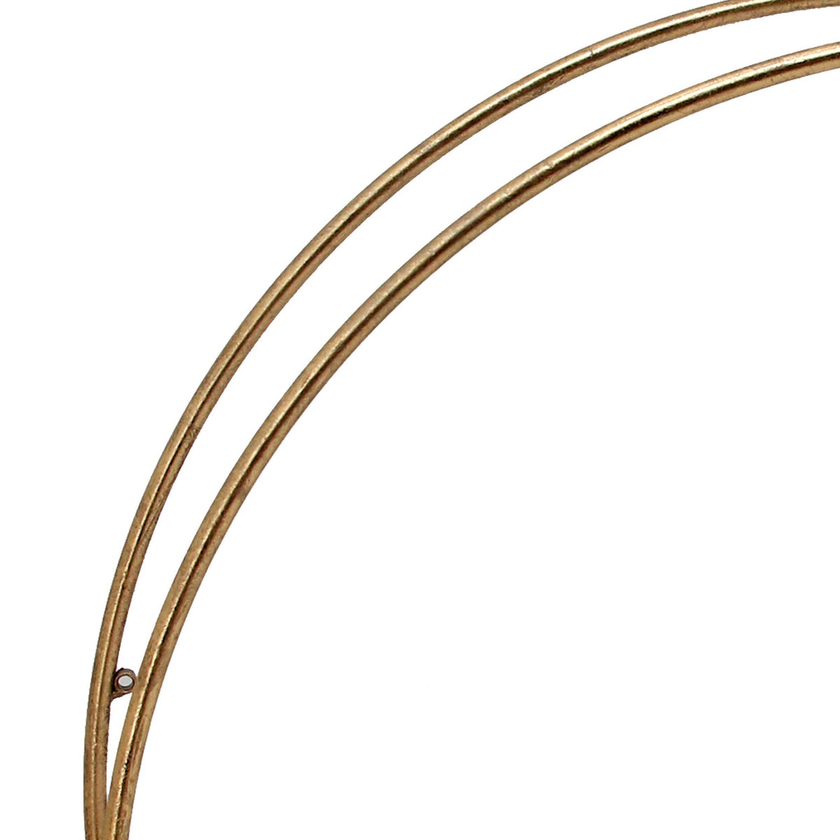 Round Metal Frame Wall Shelf with 2 Display Cases B6189