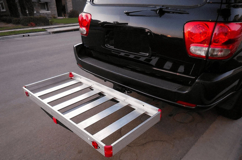 Aluminum Hitch Mount Cargo Carrier 500 lb Capacity T416838