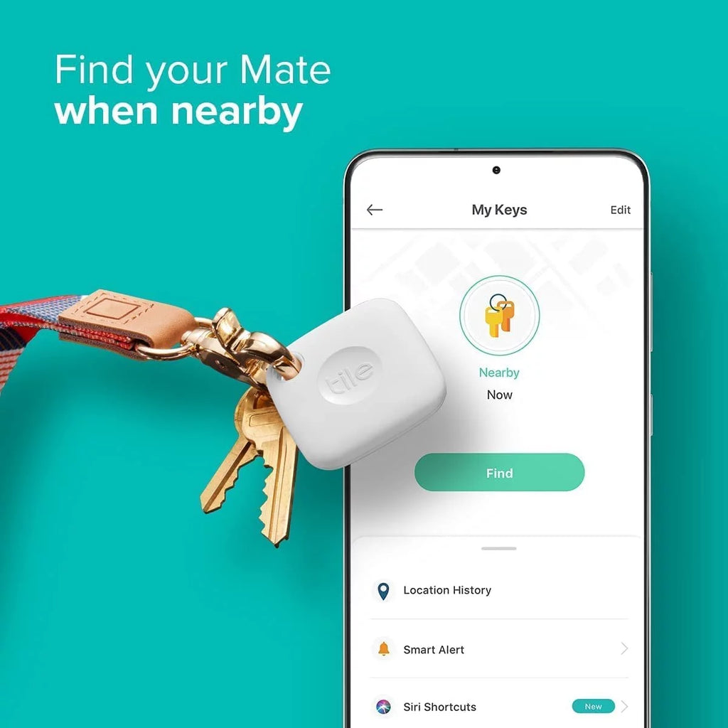 White & Black Bluetooth Tracker and Item Locator U139