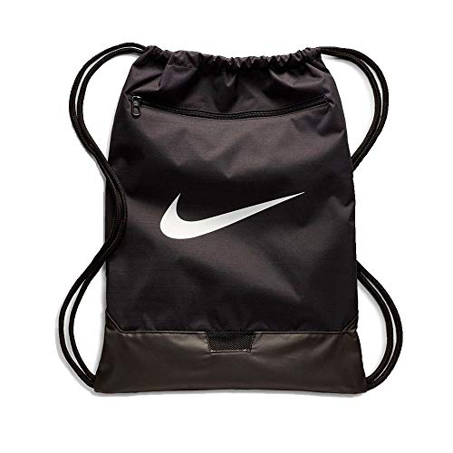 Drawstring Backpack with Zipper Pocket A7367