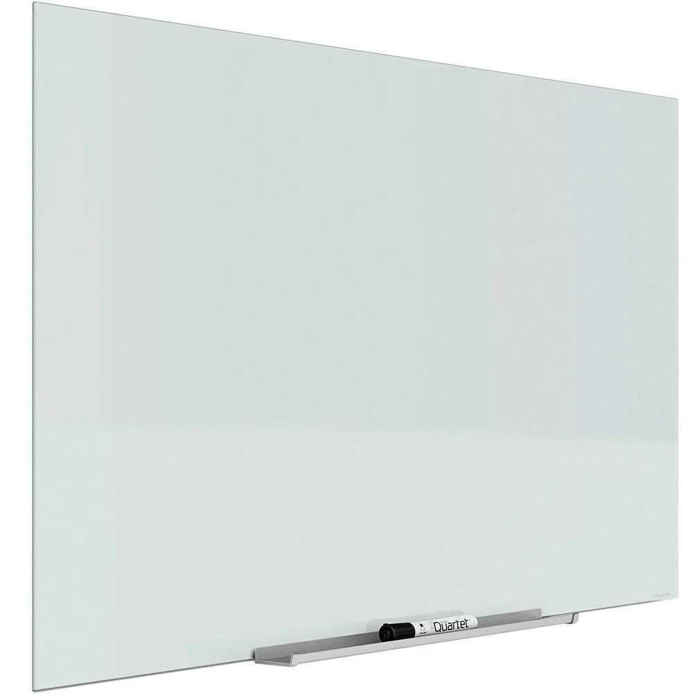 White Frameless Magnetic Glass Markerboard L777