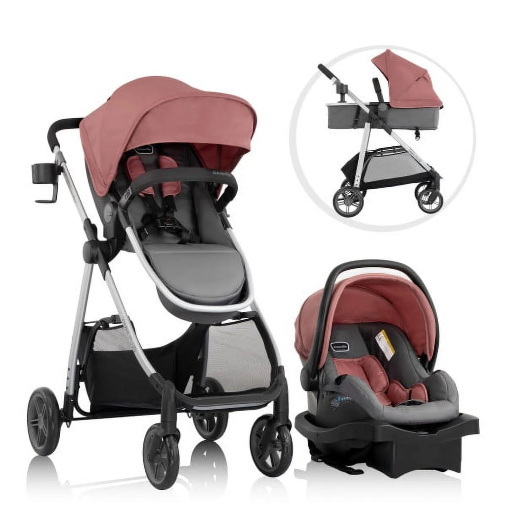 Pink Modular Travel System with Infant Car Seat Z4871