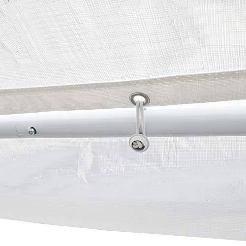 White Steel Carport V967121