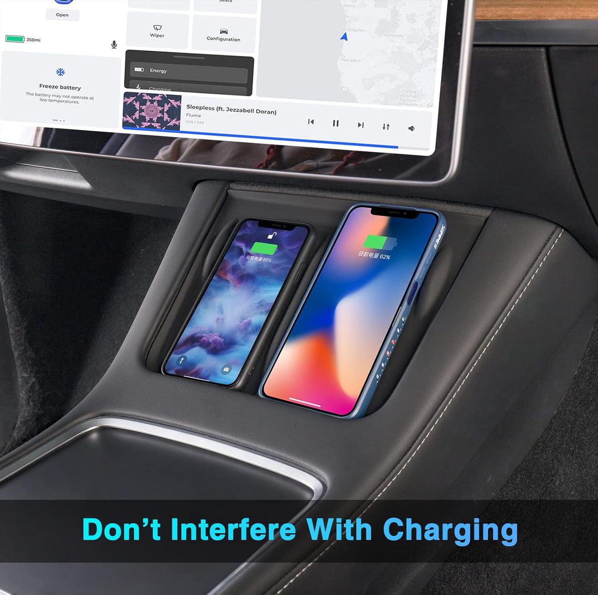 Center Console Wireless Charger Silicone Mat M293