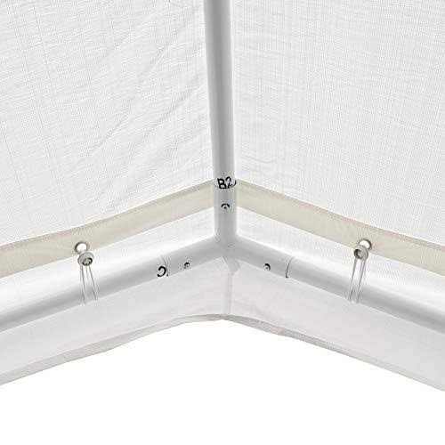 White Steel Carport V967121