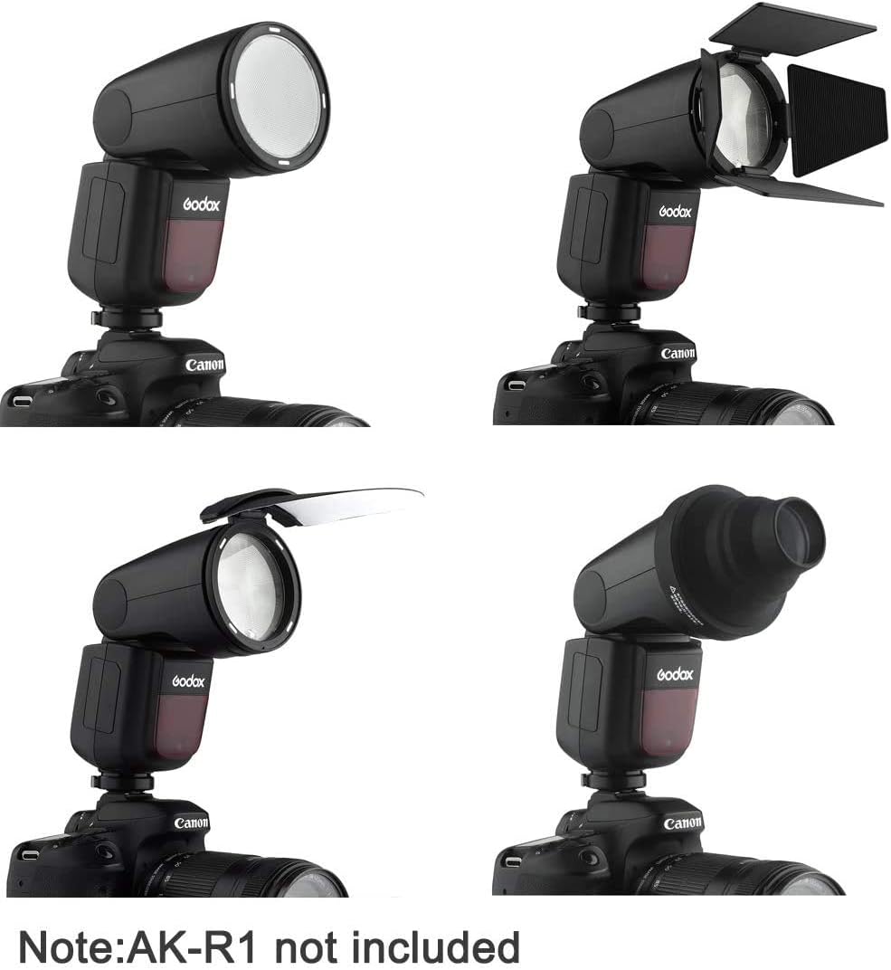 Round Head On Camera Flash Speedlite with Lithium Battery D6855