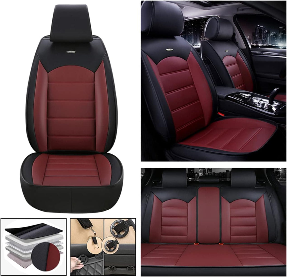 Black Car Seat Covers R640694