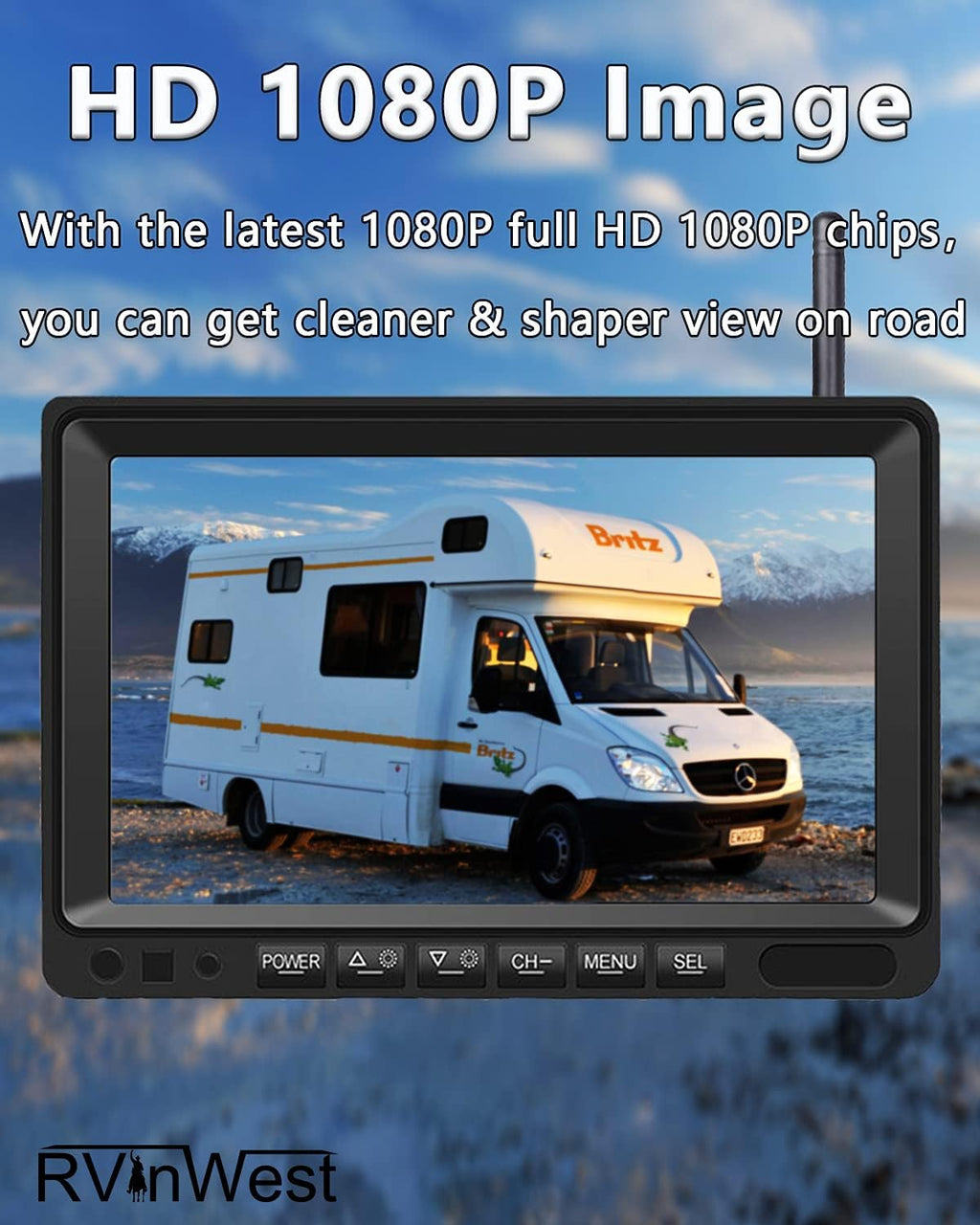 Wireless Backup Camera with 7 DVR HD Monitor F82617