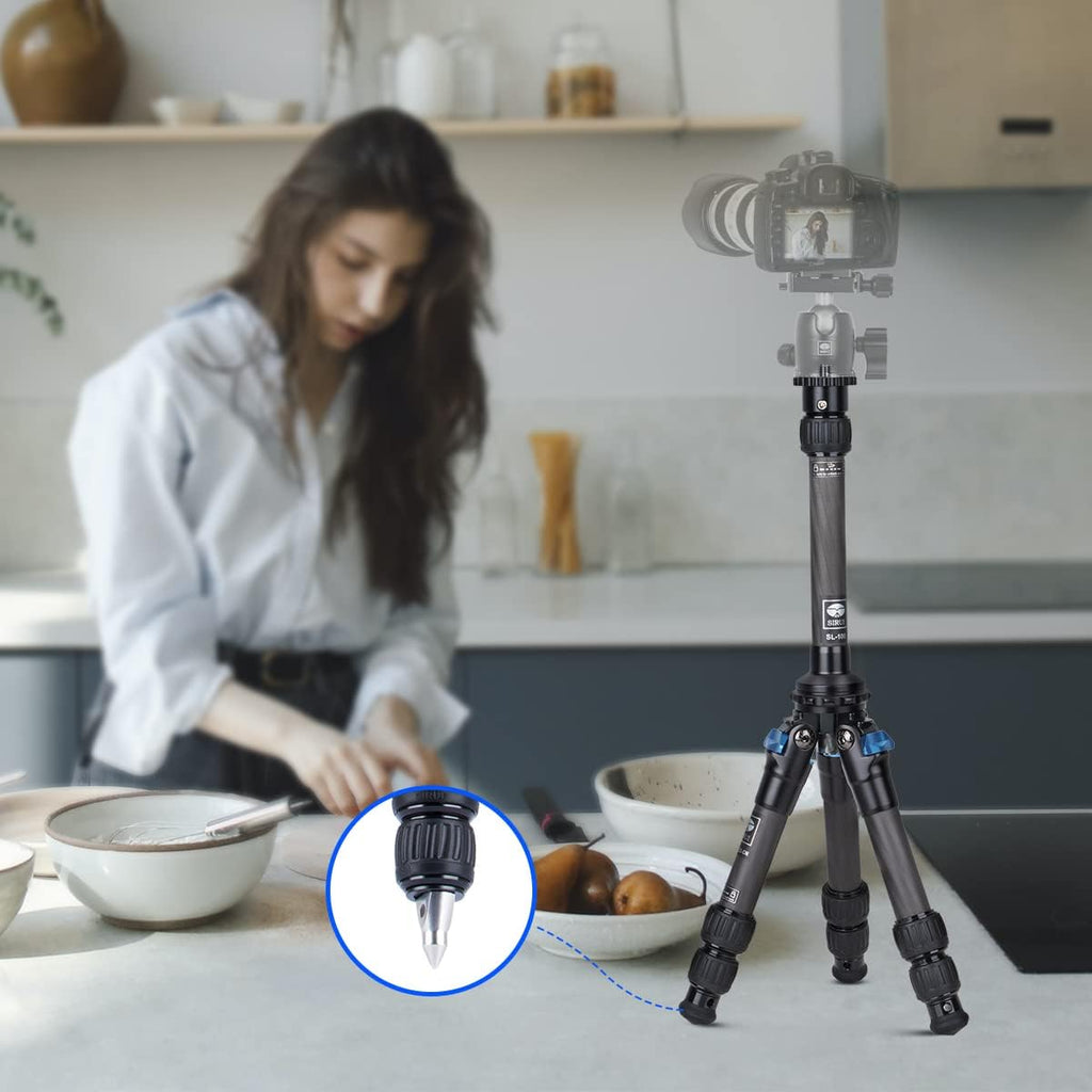 Carbon Fiber Mini Tripod with Center Column R583