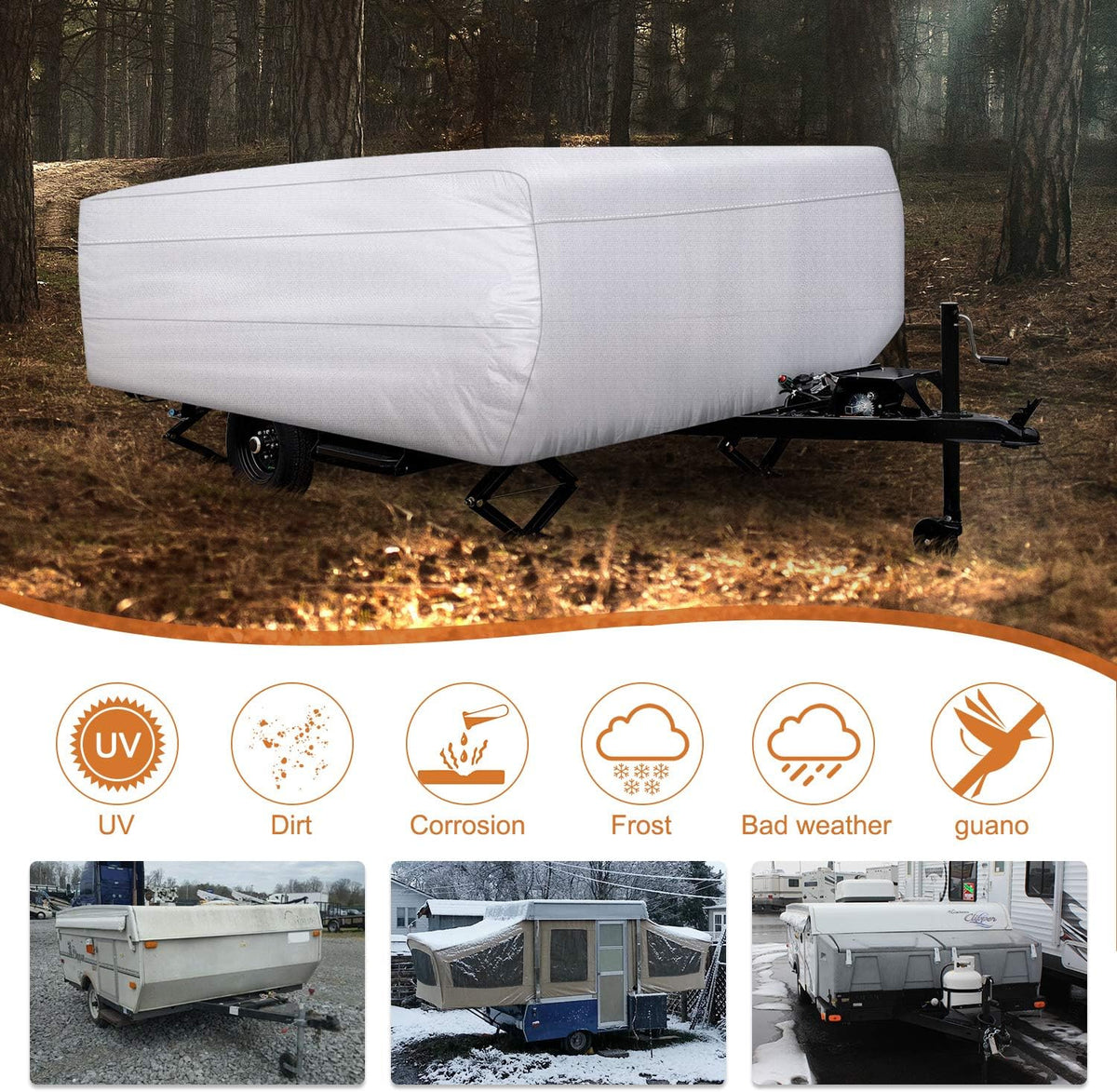 Folding Camper Cover 150D Diamond Fabric C7387