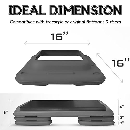 16"x16" Adjustable Risers for Aerobic Step Platform (Pair) N453