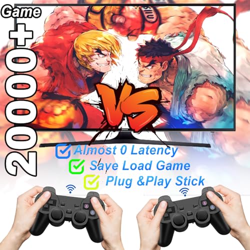 Wireless Retro Game Console Stick with 2 Pack 2.4G Wireless Controllers Q36170