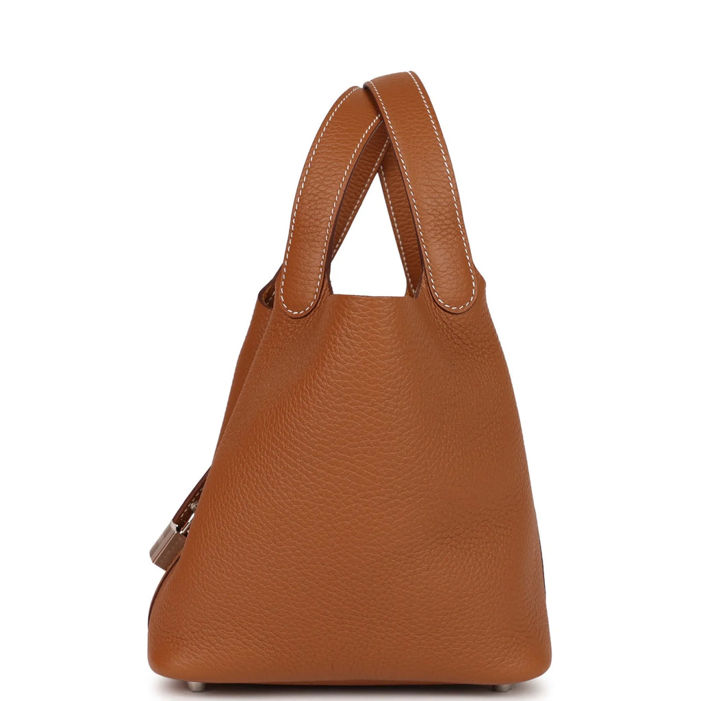 Gold Clemence Leather Handbag O846403