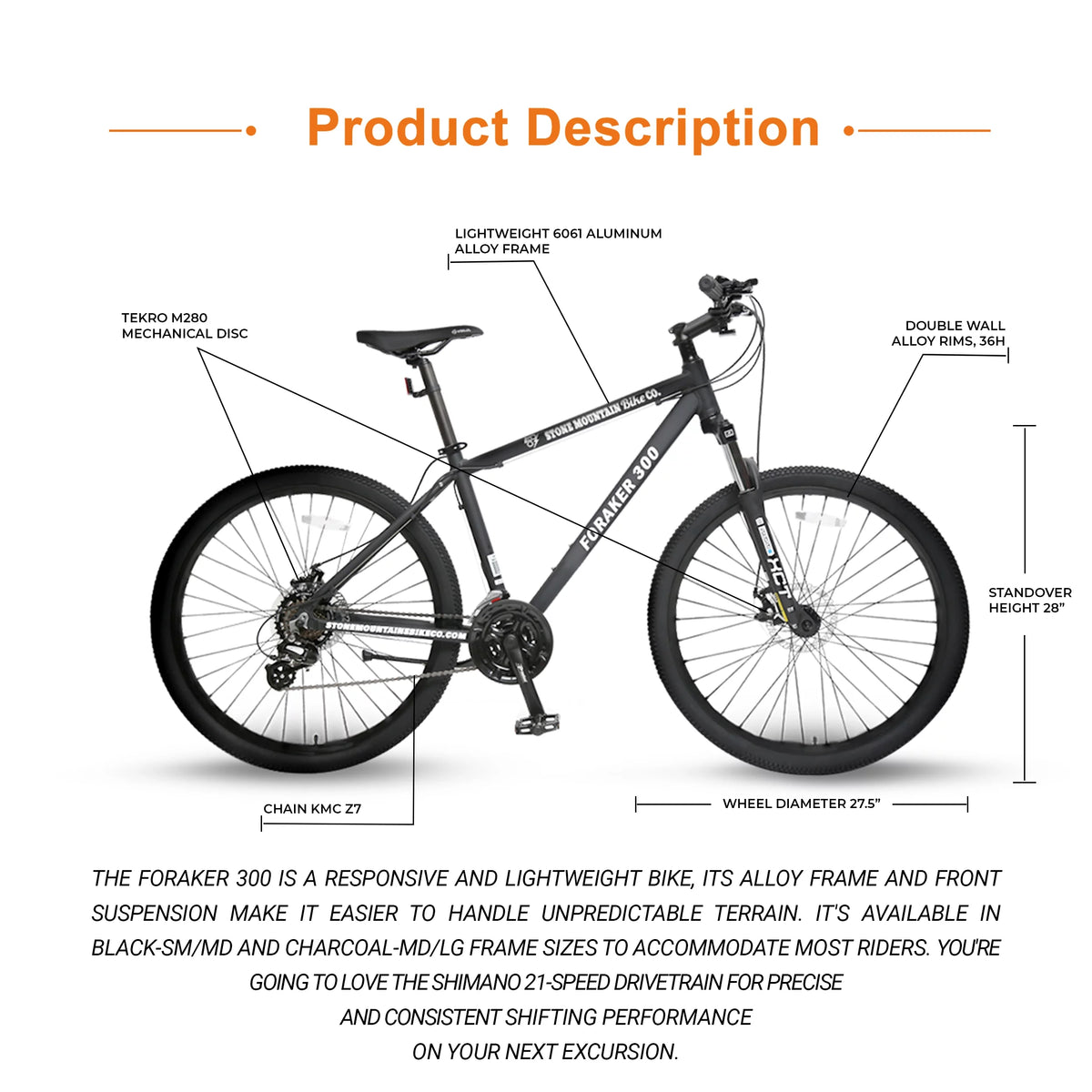 White 21-Speed 29 x 2 Inch Hybrid Mountain Bike C76686