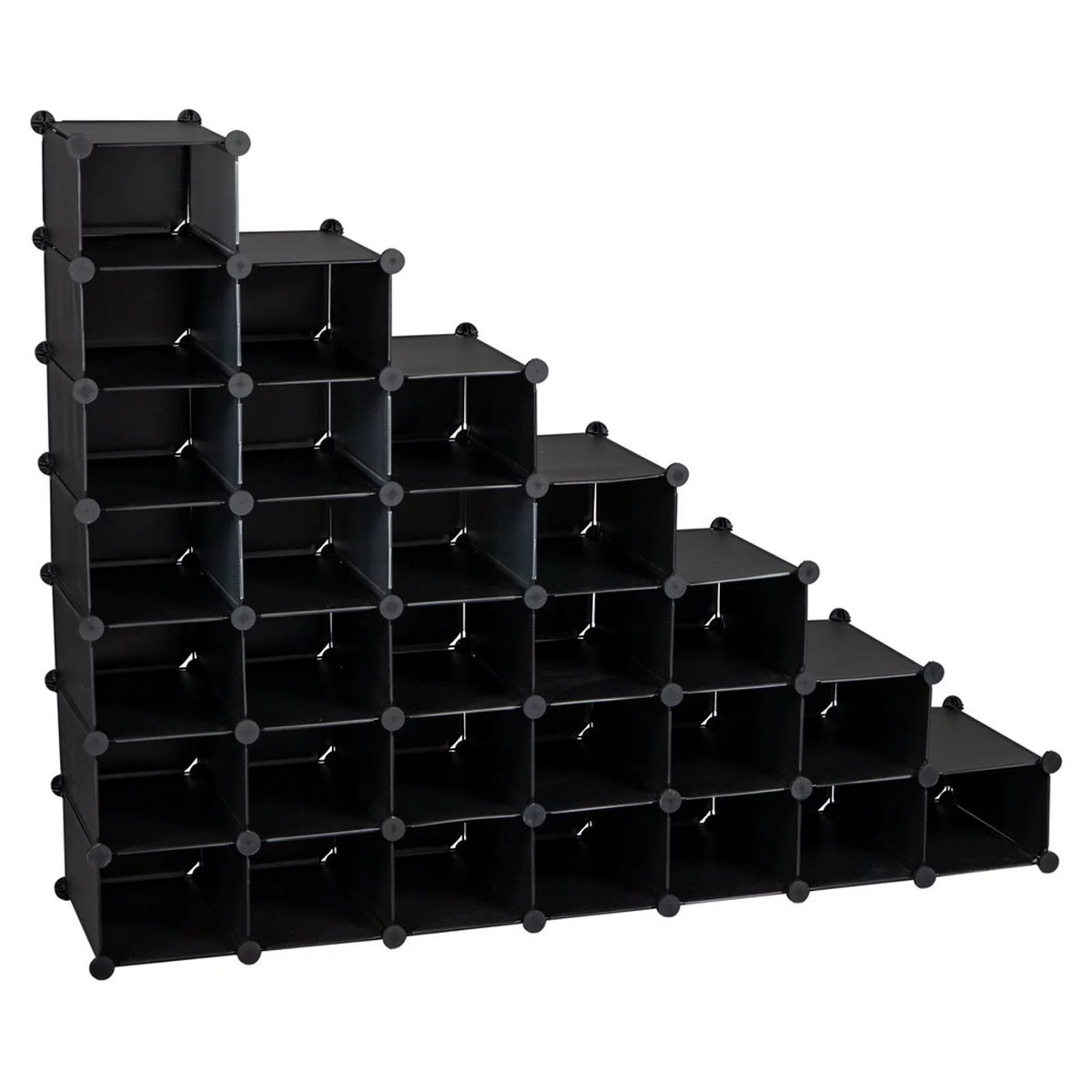 7-Tier 28-Pair Plastic Shoe Rack D874