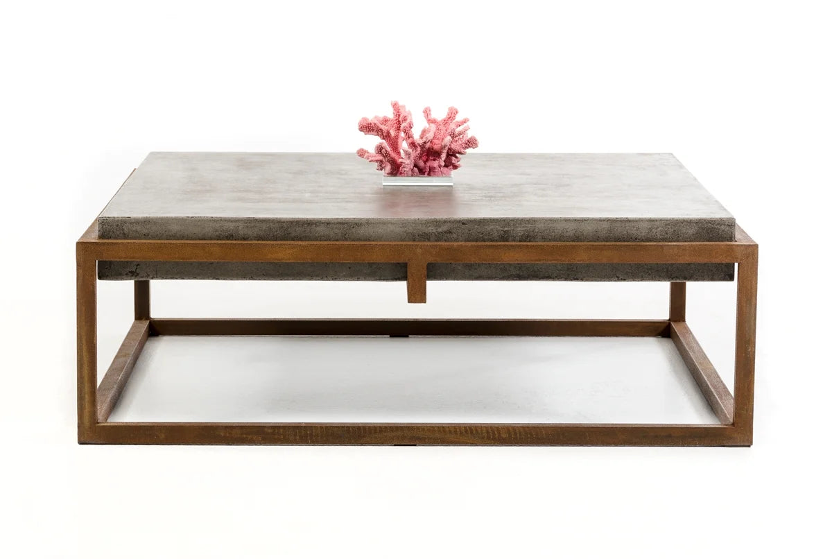 Concrete And Metal Coffee Table H8208