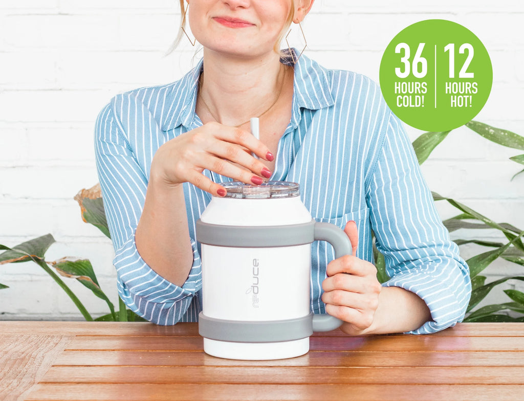 50oz Water Mug with Straw and Handle U2261