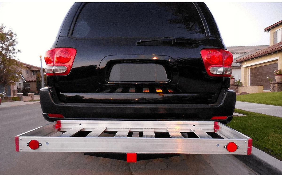 Aluminum Hitch Mount Cargo Carrier 500 lb Capacity T416838