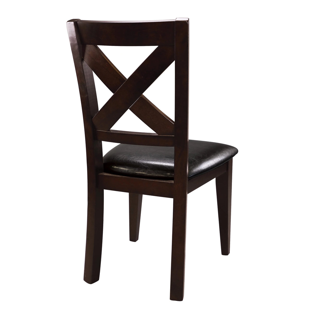 5pc Dining Room Table and 4 Side Chairs Merlot Finish C849356
