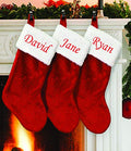 Personalized Custom Embroidered Christmas Plush Stocking 20 Inches C71233