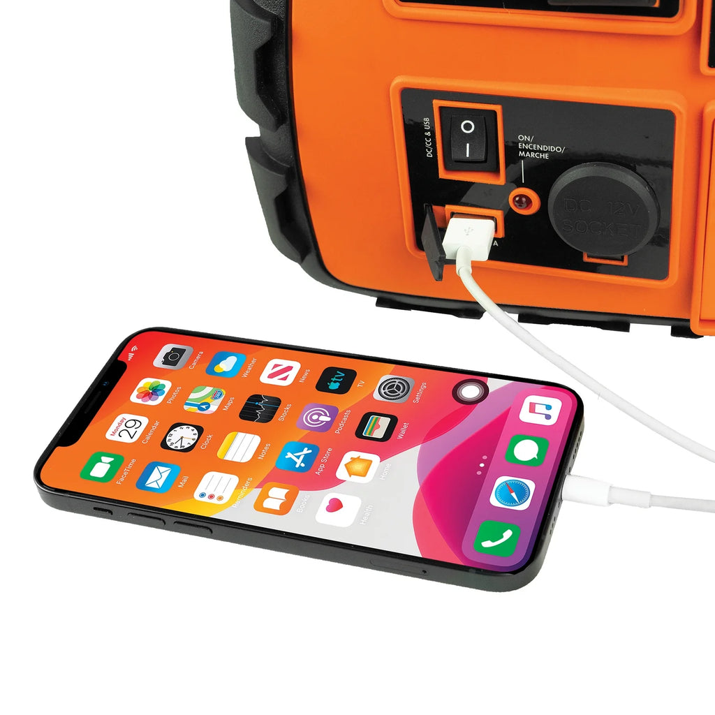 12-Volt Jump Starter, Air Compressor, Radio, USB Charger, and Inverter Z562860