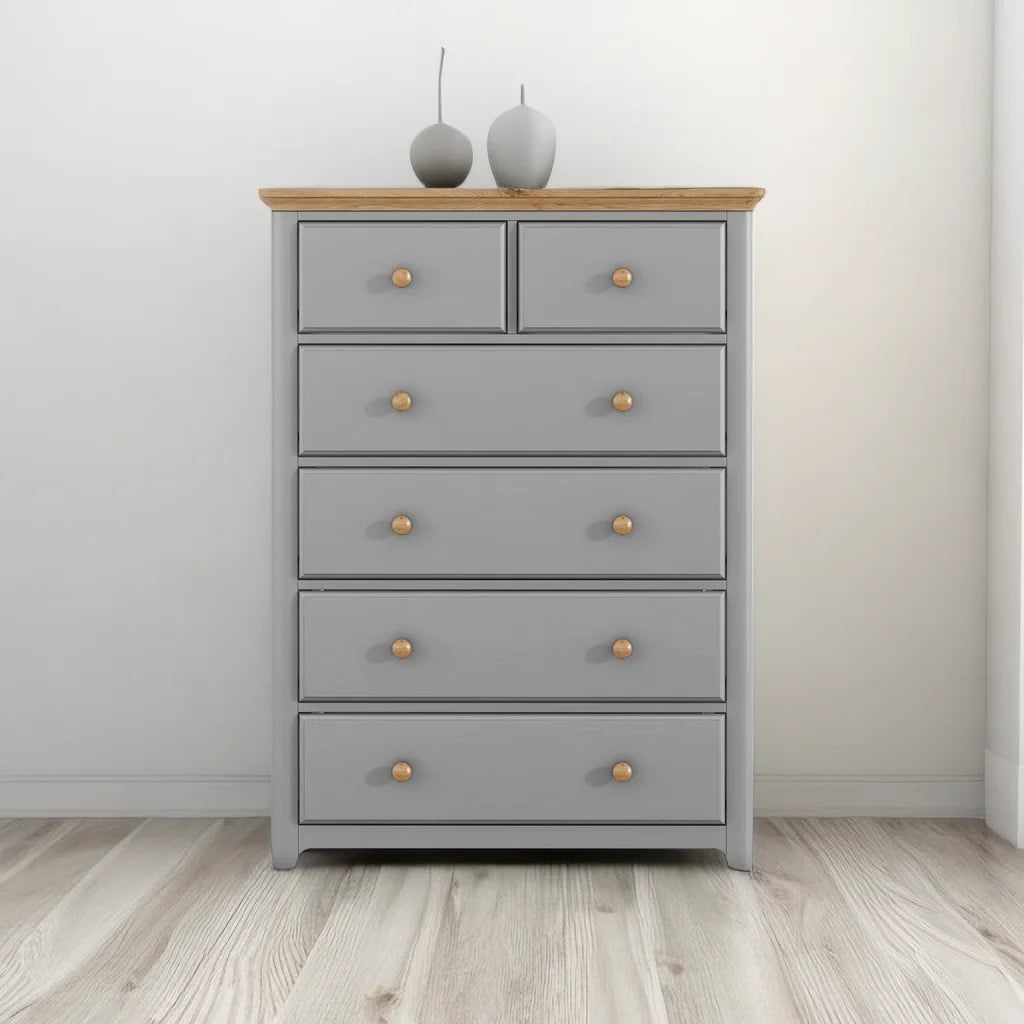Solid Wood 6 Drawer Storage Dresser K295