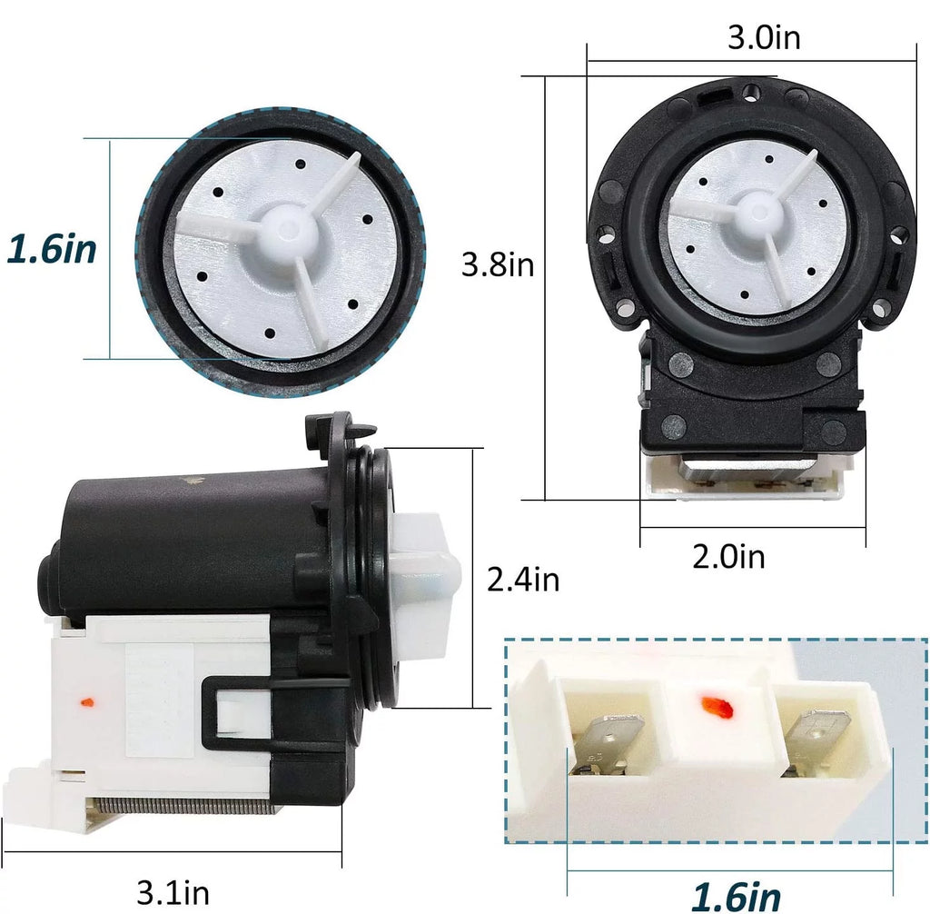 Washer Water Drain Pump Motor F737039