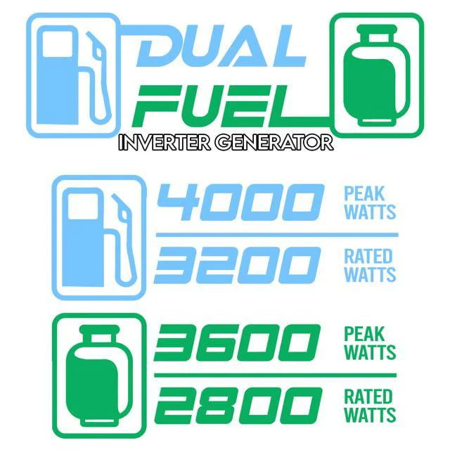 4000W Portable Dual Fuel Generator J12044