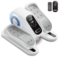 Under Desk Elliptical Machine, Quiet Portable Electric Seated Exercise Machine with Remote, 12 Speeds Y52955