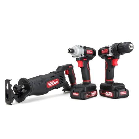20V Max Cordless Drill Impact Driver Reciprocating Saw Combo Kit 3-Tool Set Z15814
