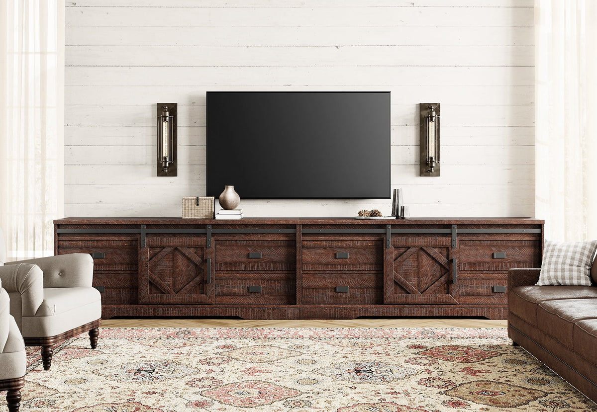 Modern TV Stand with Drawers and Adjustable Shelf L11258