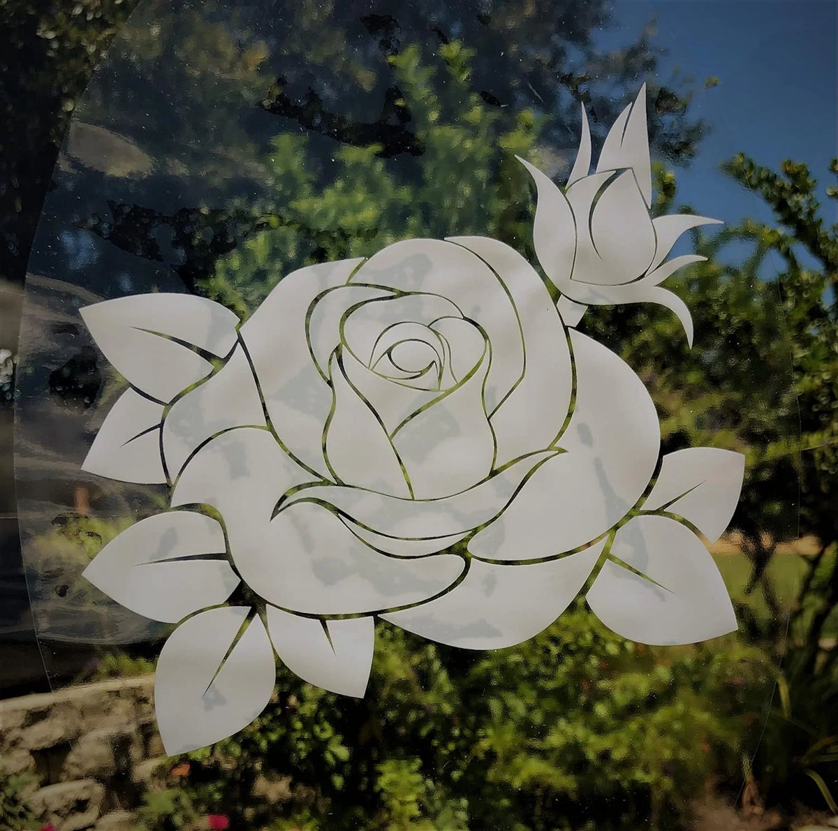 Decorative Window Vinyl Glass Cling Decal 8” X 12” M82172
