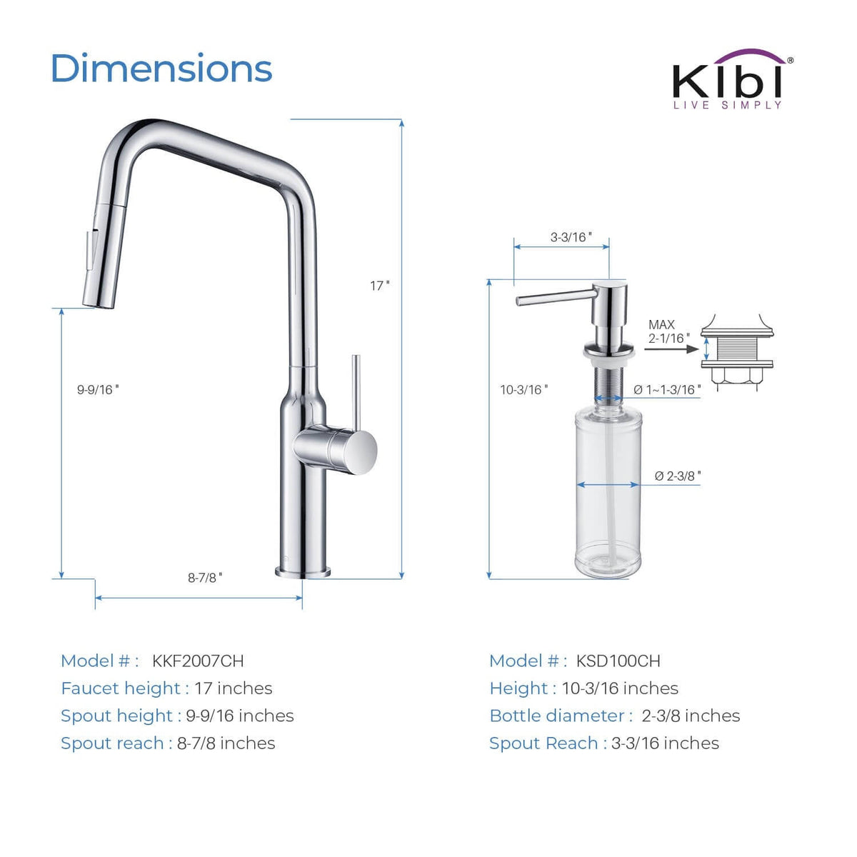 Brass Pull Out Kitchen Faucet with Sprayer Matte Black B127