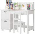Kids Desk and Chair Set with Hutch and Storage Z933842