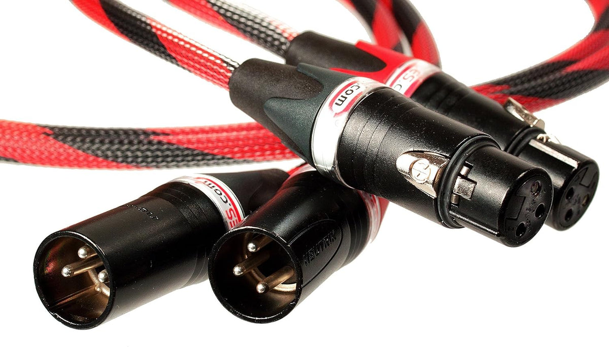 Balanced XLR Audio Cable, 1 meter, Stereo Pair E25462