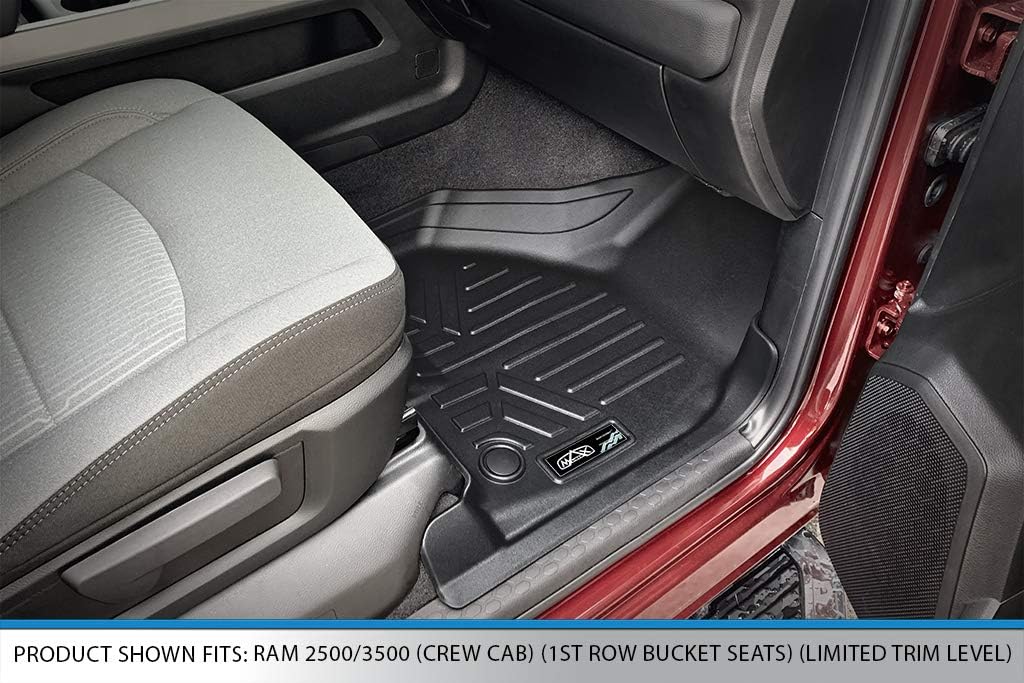 Custom 2 Row Black Floor Mats Liner Set Q87898