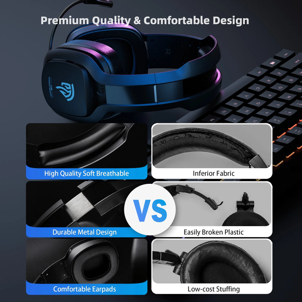 Wireless PC Gaming Headset with Detachable Microphone S294