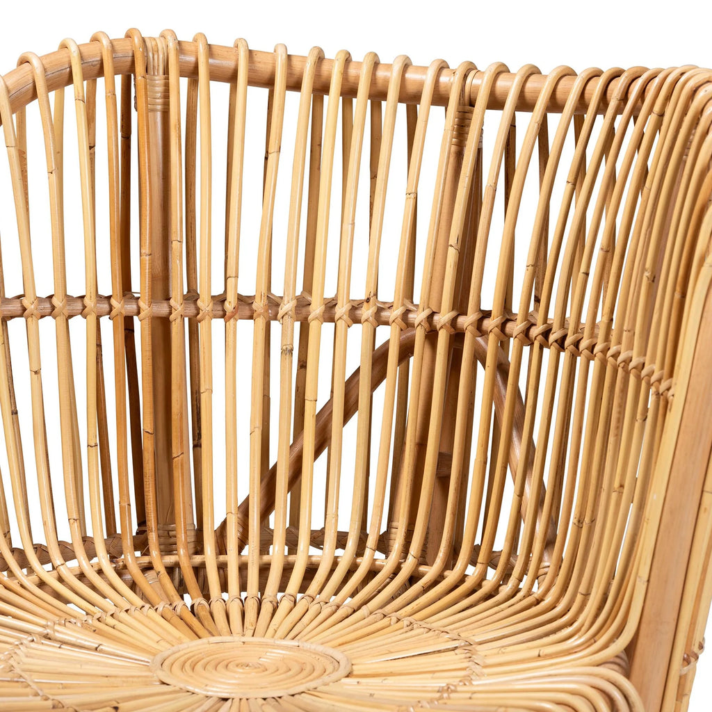 Natural Rattan Wide Seat Lounge Chair P792572