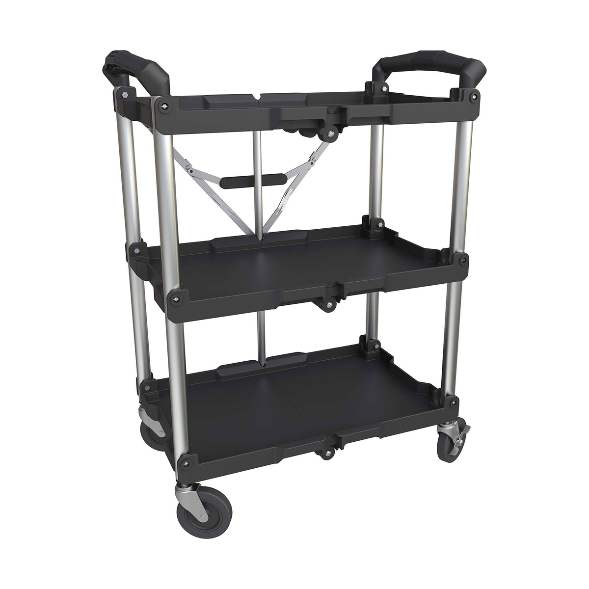 Folding 3 Shelf Utility Cart D525