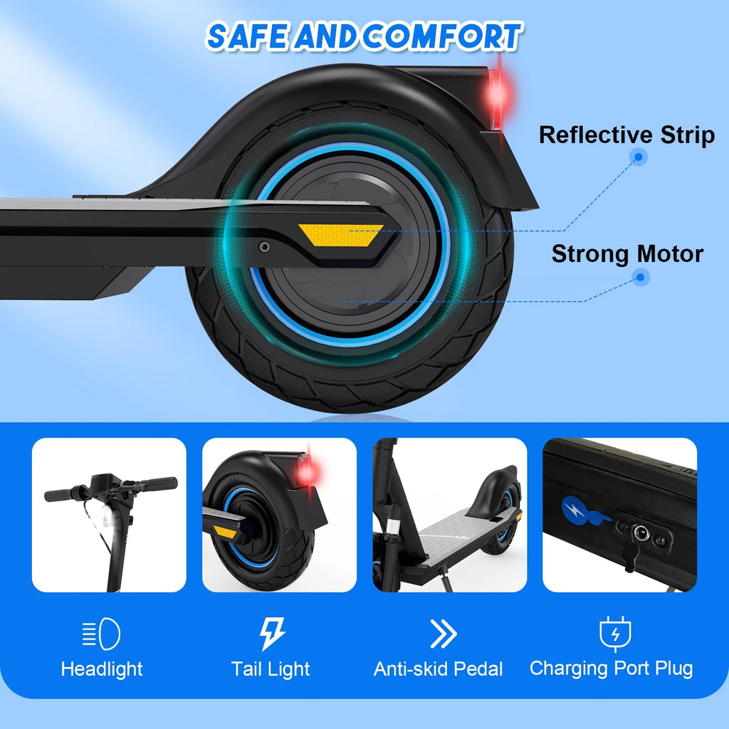 Electric Scooter 10 Solid Tires 500W Motor Folding O775567