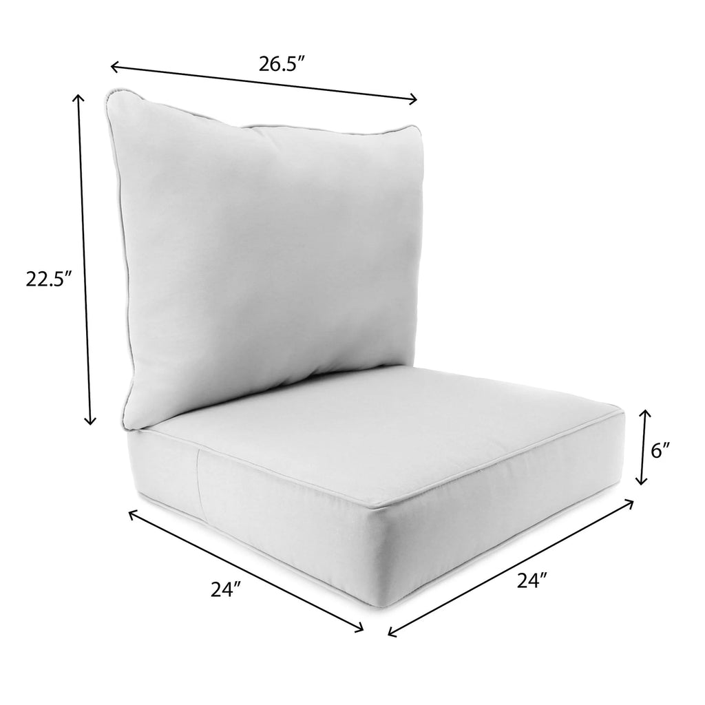 Blue Leaves Outdoor Deep Seat Chair Cushion Set H466