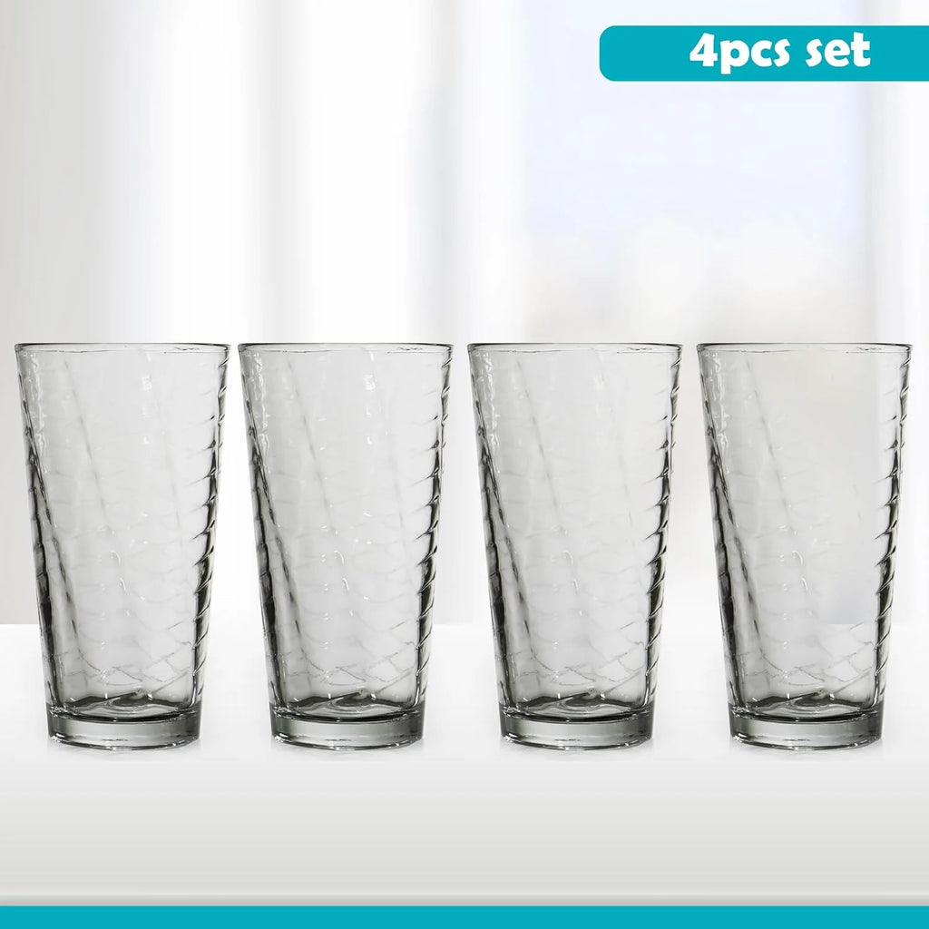 Set Of 4 14 Oz Glass Cups Z289820