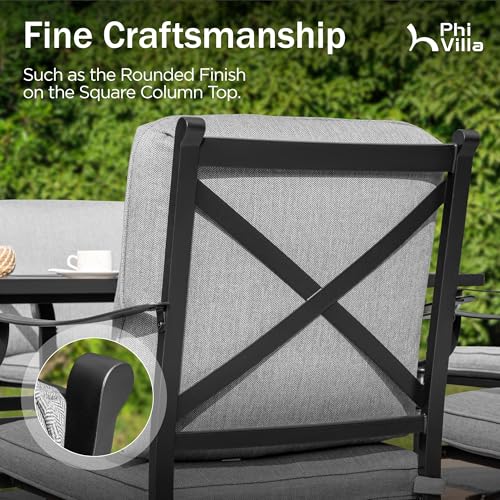 7 Pieces Outdoor Dining Set with Swivel Chairs M612566