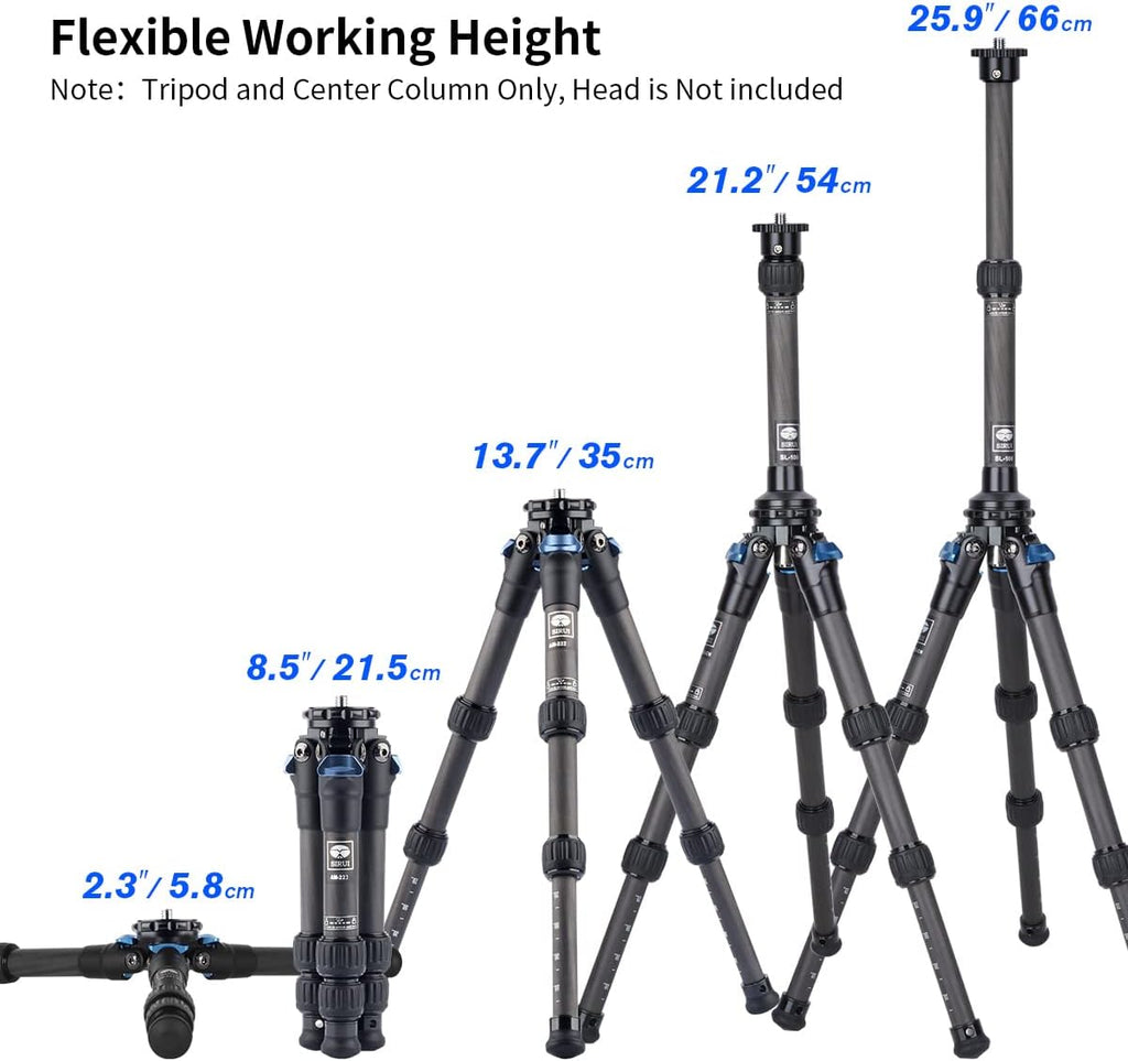 Carbon Fiber Mini Tripod with Center Column R583