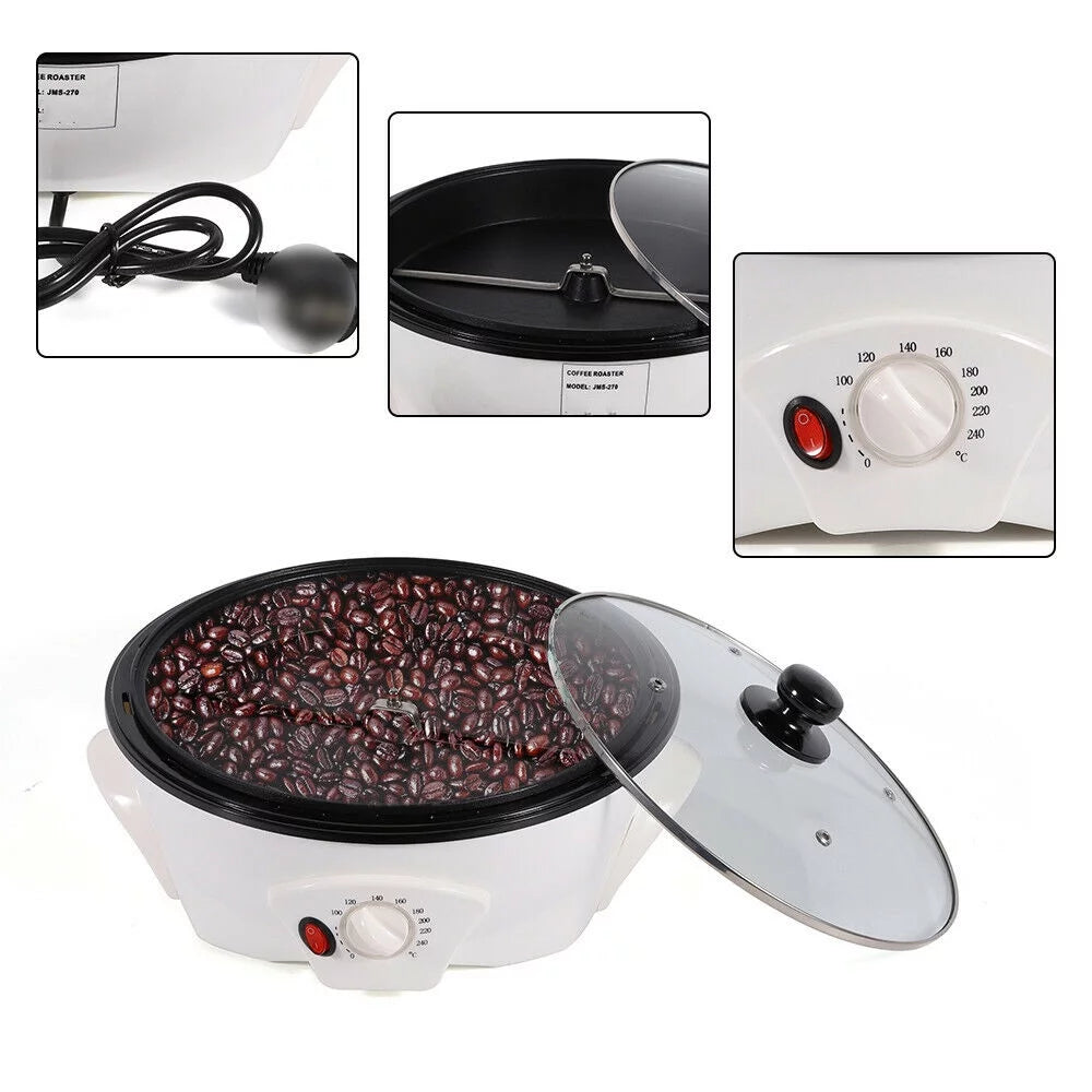 Electric Coffee Bean Roasting Machine 1500G White F832